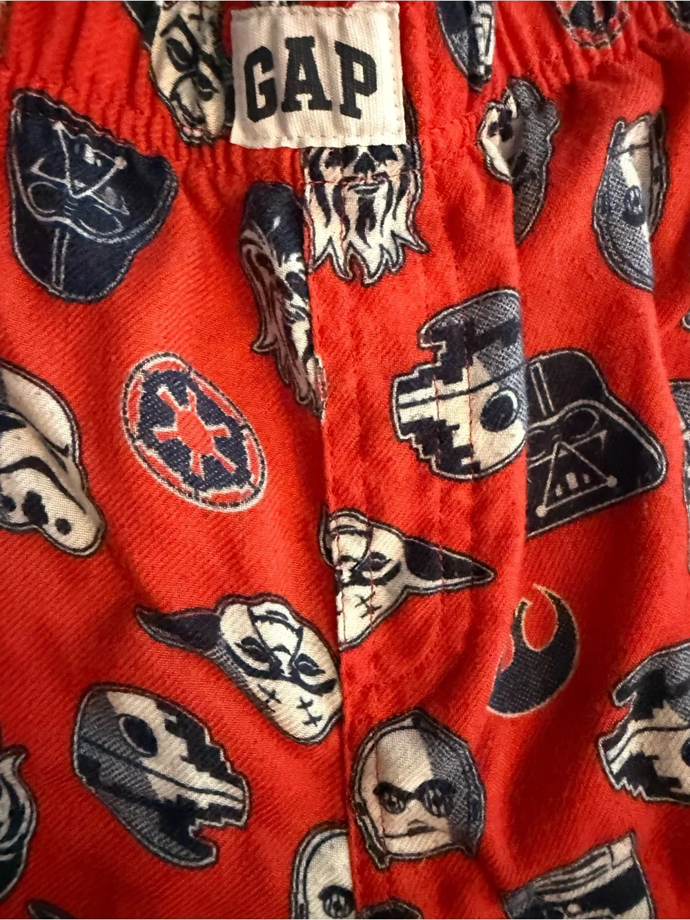 GAP Kids Red Star Wars Character Print Pajama Bottoms